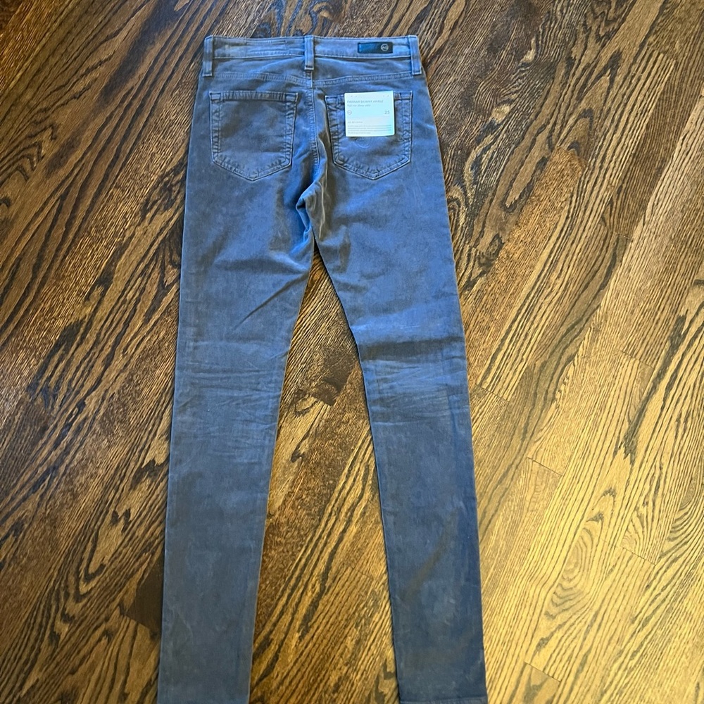New AG Farrah Skinny High Rise Ankle Corduroy Jeans sz 25